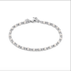 INSTINCTSTYLE Sea Edition anklets in steel and natural stones White Turquoise