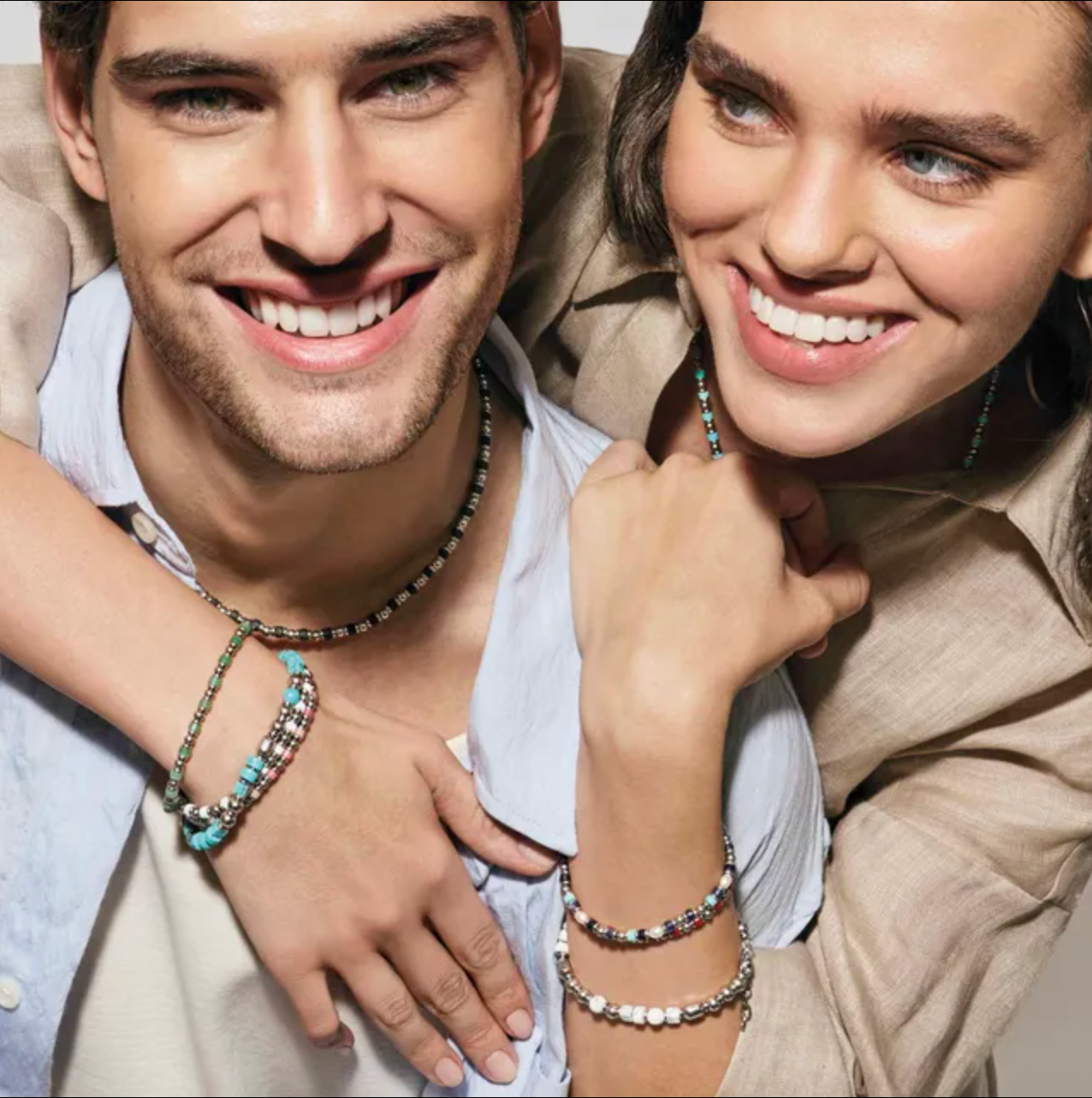 INSTINCTSTYLE Sea Edition bracelet in steel and natural stones Green Aventurine