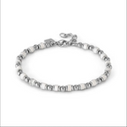 INSTINCTSTYLE Sea Edition bracelet in steel and natural stones White Turquoise