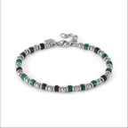 INSTINCTSTYLE Sea Edition bracelet in steel and natural stones Green Aventurine