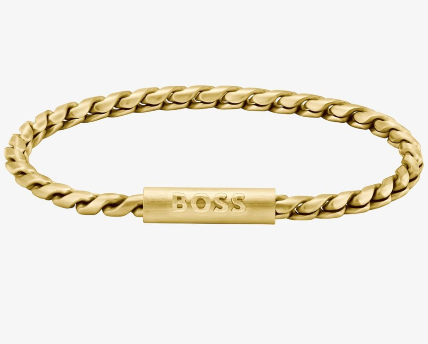 Mens BOSS Doran Yellow Gold-Tone Bracelet