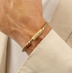 Mens BOSS Doran Yellow Gold-Tone Bracelet