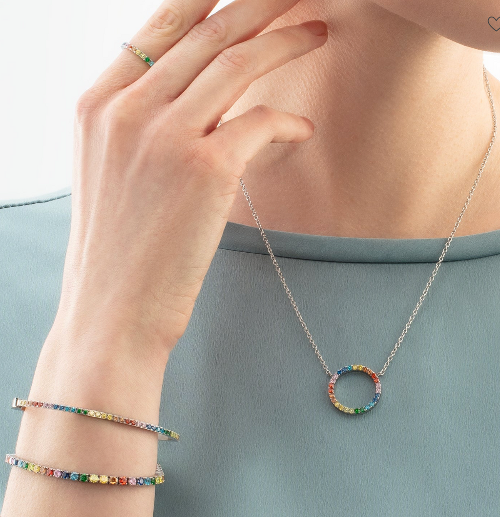 Eternal Love Bangle Silver / Multi-Colour