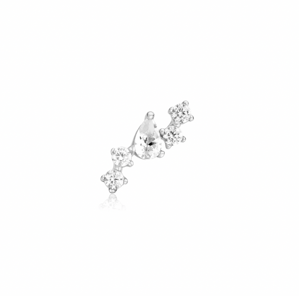 Silver Constellation Barbell Single Earring