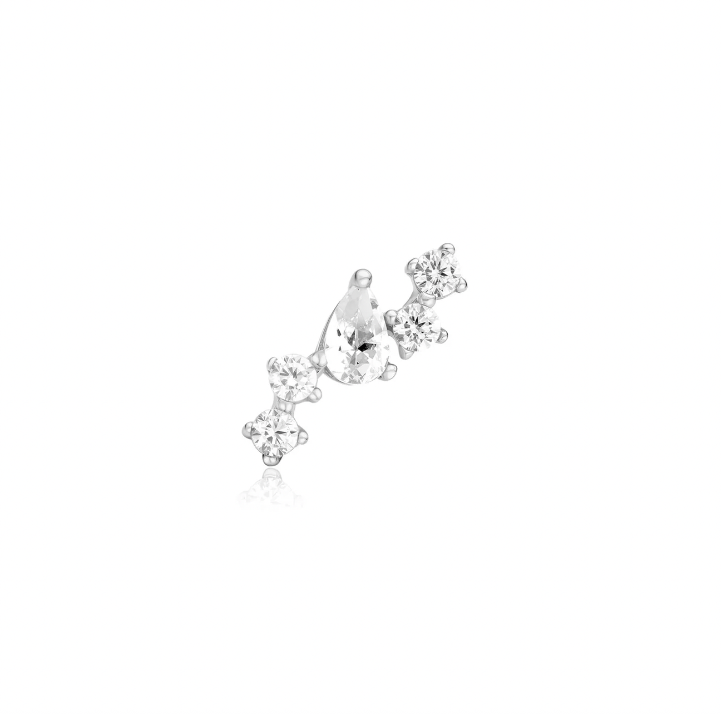 Silver Constellation Barbell Single Earring