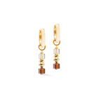 Hoop Wave Cube Flow Gold Brown