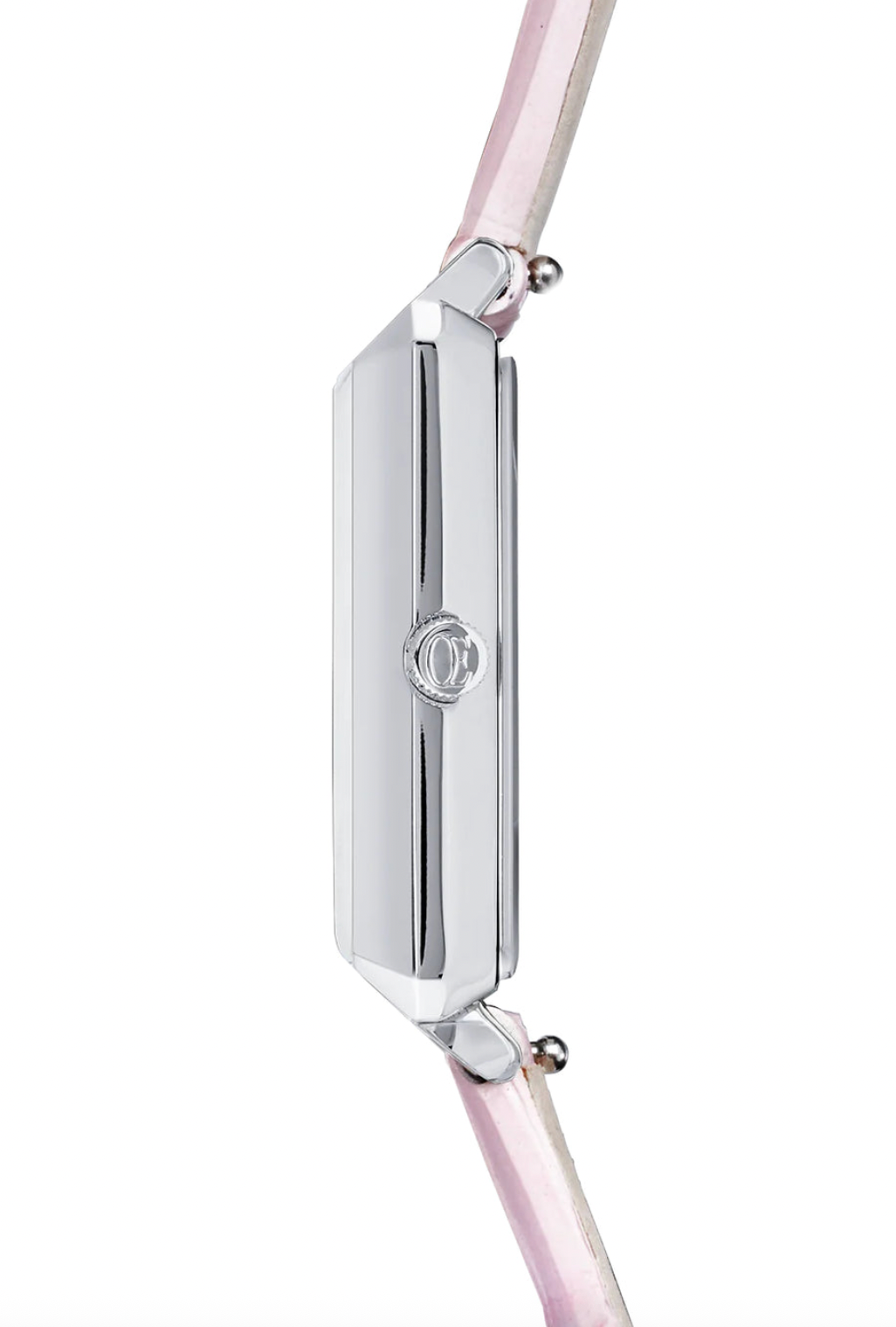 Iconic Spikes Bracelet Leather Rose Silver Watch