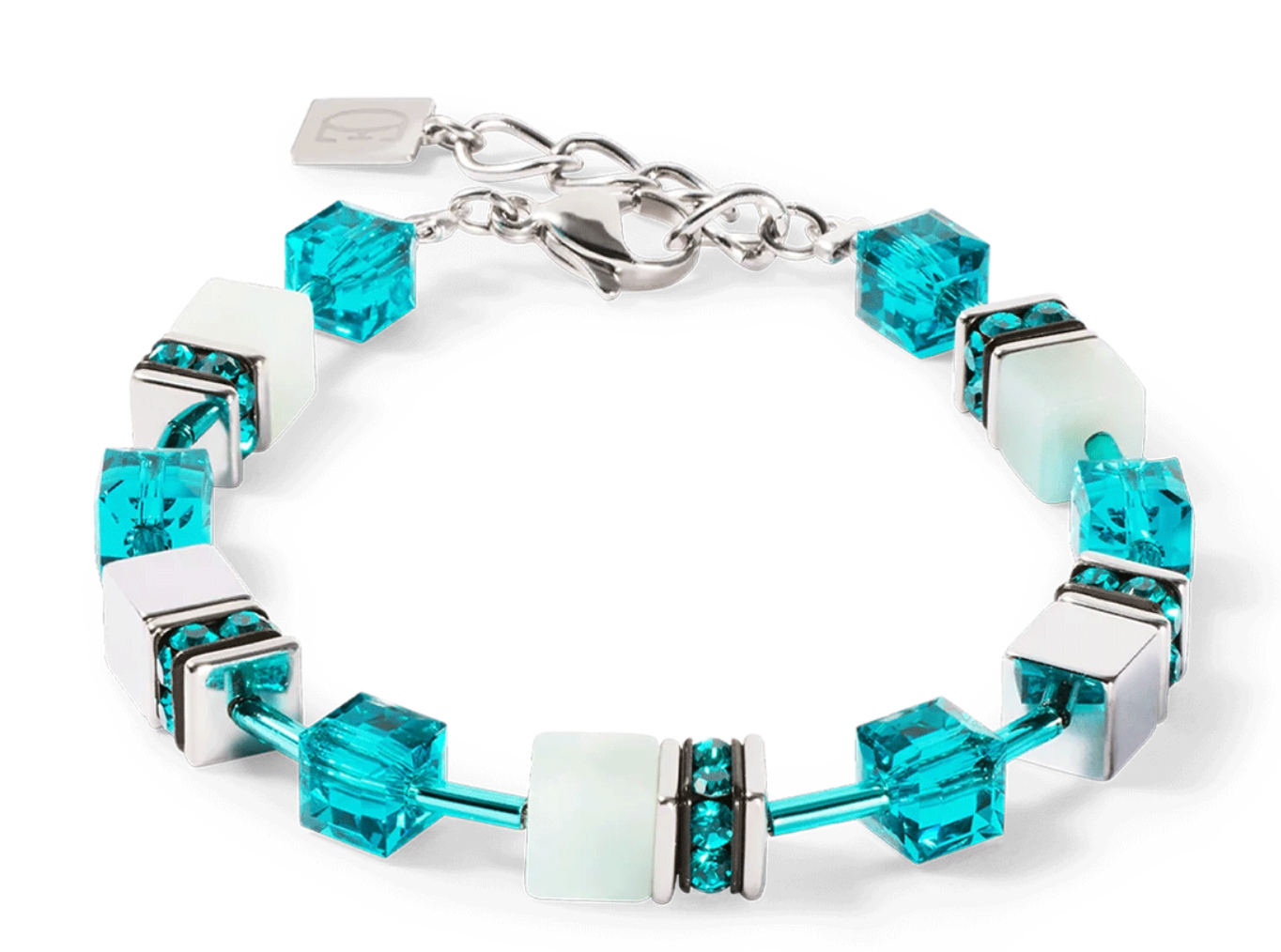GeoCUBE Iconic Bracelet Silver-Green