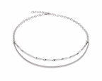 Necklace Twisted Layers silver