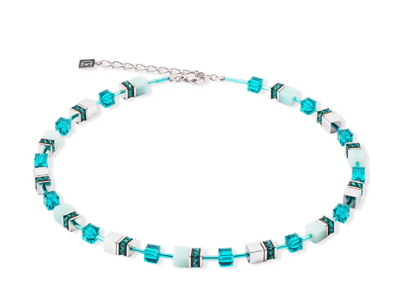 Geocube Amazonite Turquoise Necklace