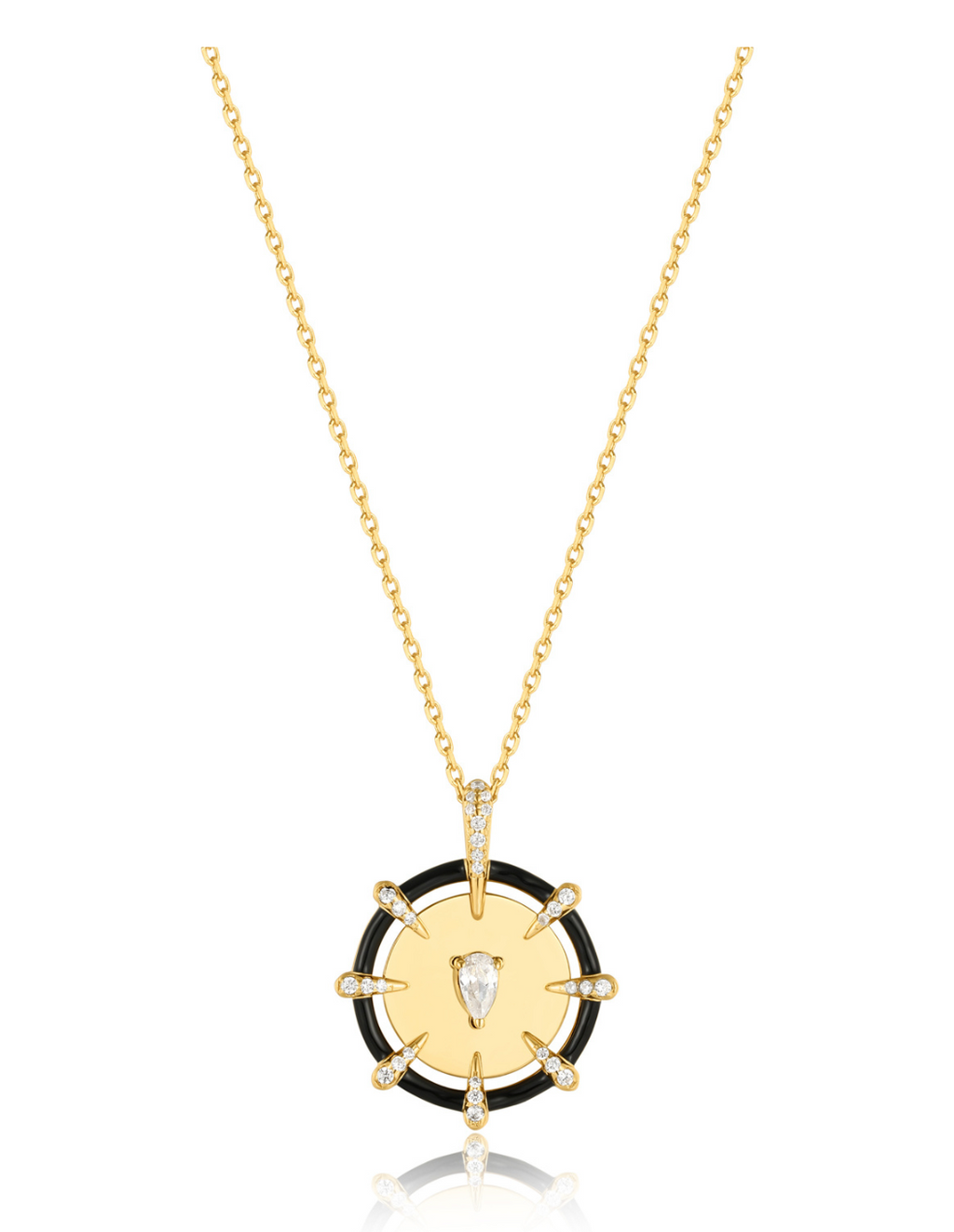 Gold Sparkle Point Medaillon