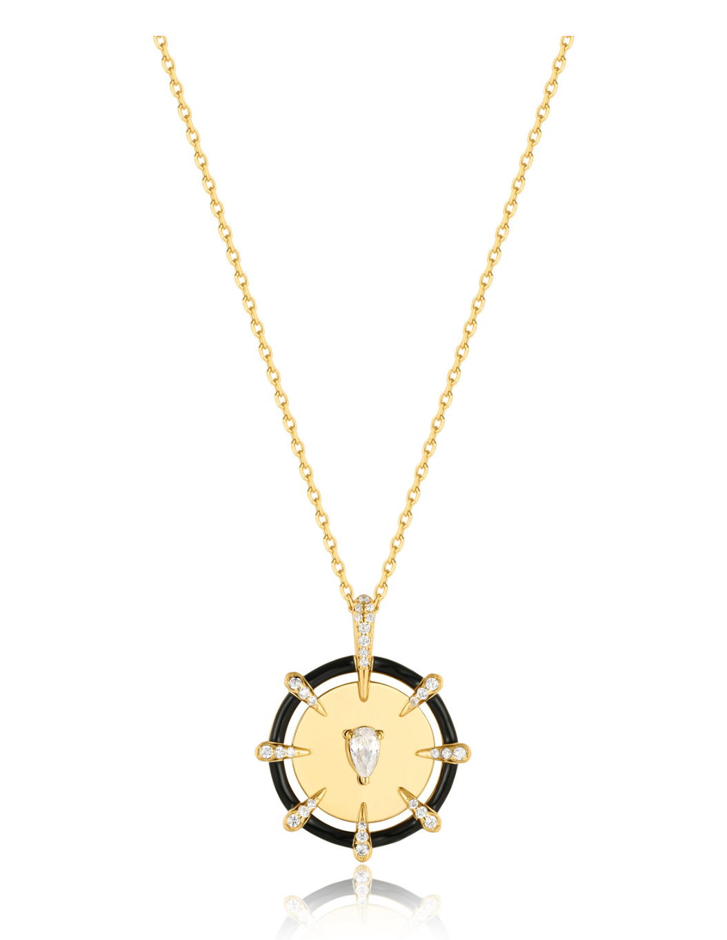 Gold Sparkle Point Medaillon