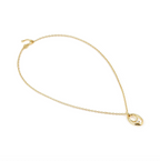 Nomination Rebel Art Necklace Small Oval White Stone Necklace (Gold)