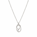 Nomination Rebel Art Necklace Small Oval White Stone Necklace