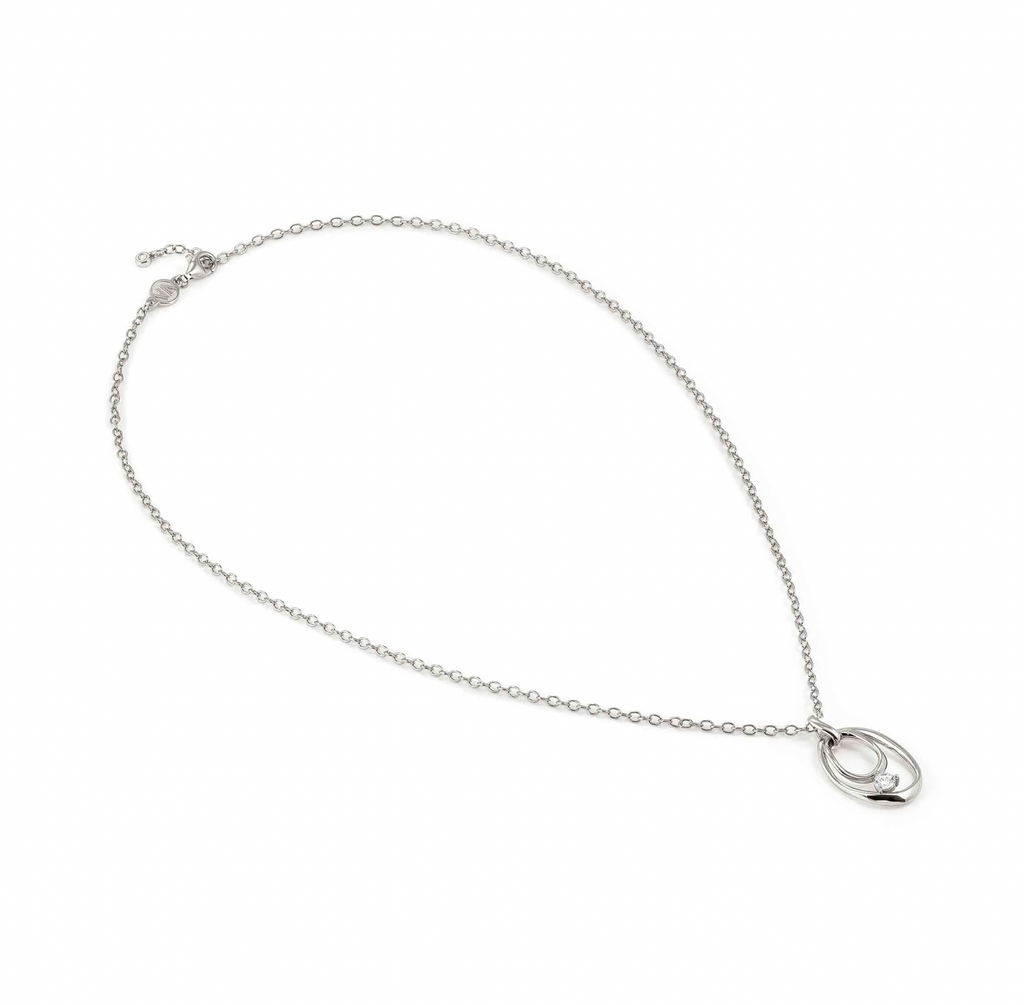 Nomination Rebel Art Necklace Small Oval White Stone Necklace
