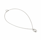 Nomination Rebel Art Necklace Small Oval White Stone Necklace