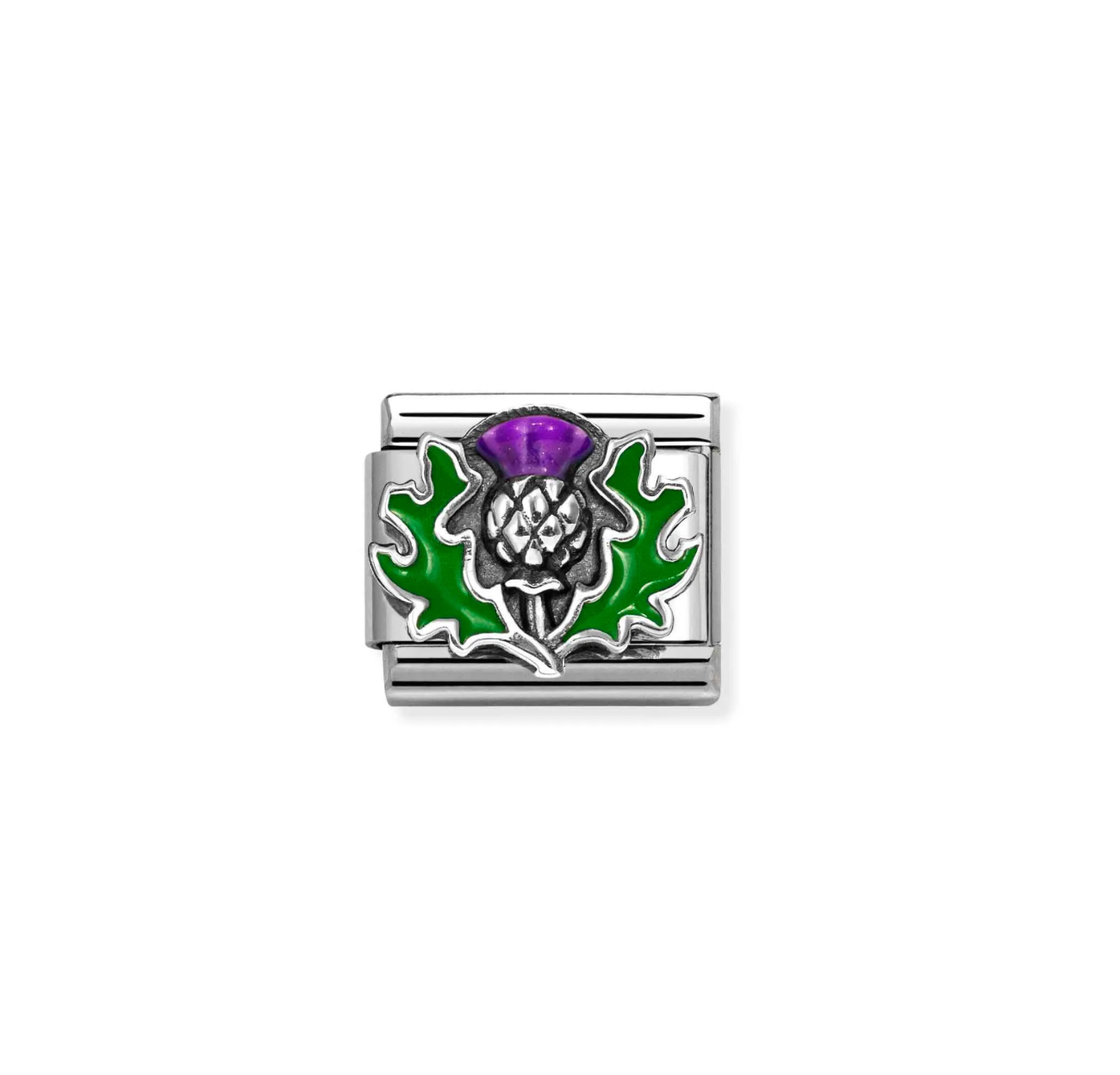 Nomination Classic Silver Thistle Charm