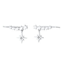 Load image into Gallery viewer, Starburst Ear Climber Earrings
