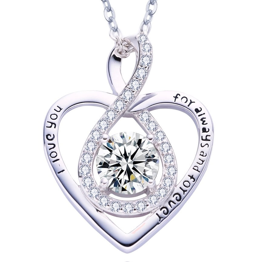 Ti Amo Heart Silver Necklace
