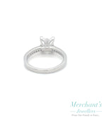 Platinum 2.29tct Princess Cut LAB Diamond Ring - GIA CERTIFIED