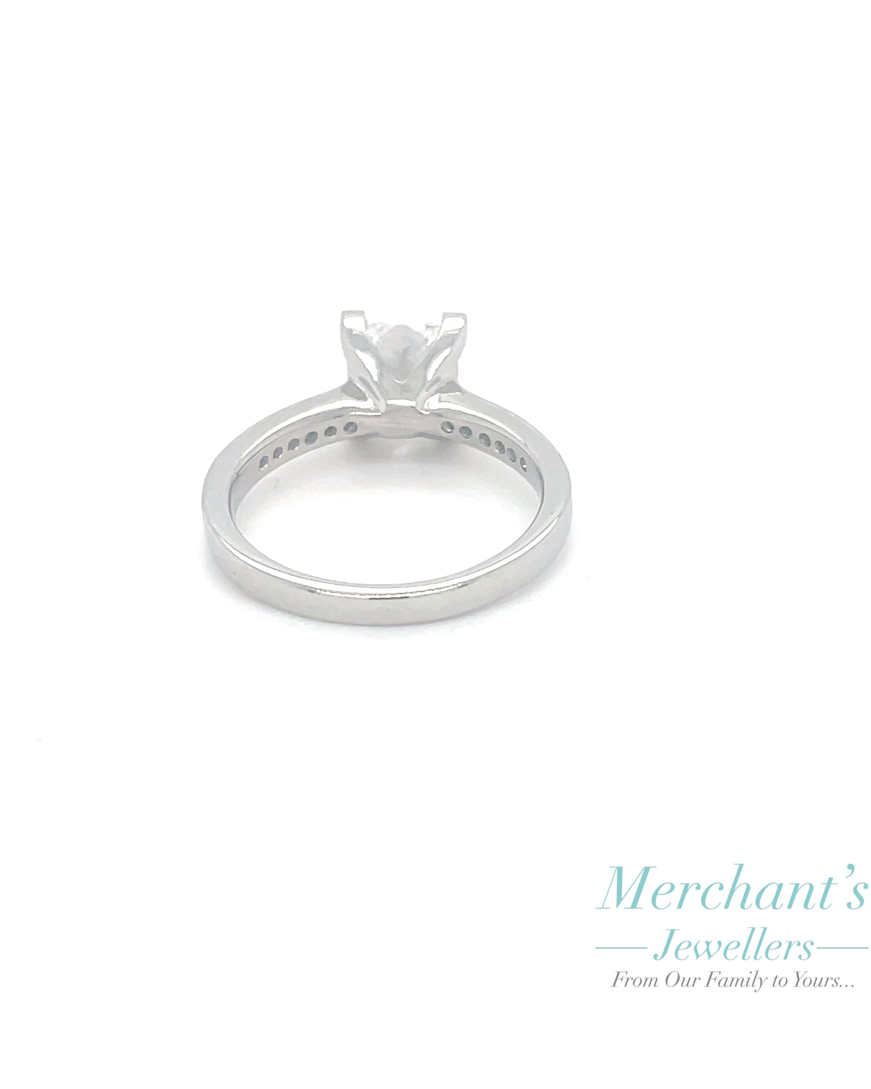 Platinum 2.29tct Princess Cut LAB Diamond Ring - GIA CERTIFIED