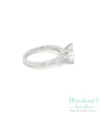 Platinum 2.29tct Princess Cut LAB Diamond Ring - GIA CERTIFIED