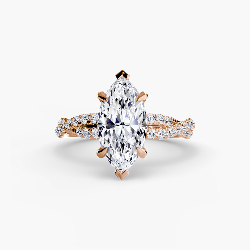 The Twisted Pavé Solitaire