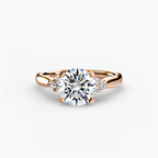 Solitaire with Cluster Shoulders 2