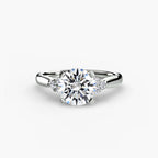 Solitaire with Cluster Shoulders 2