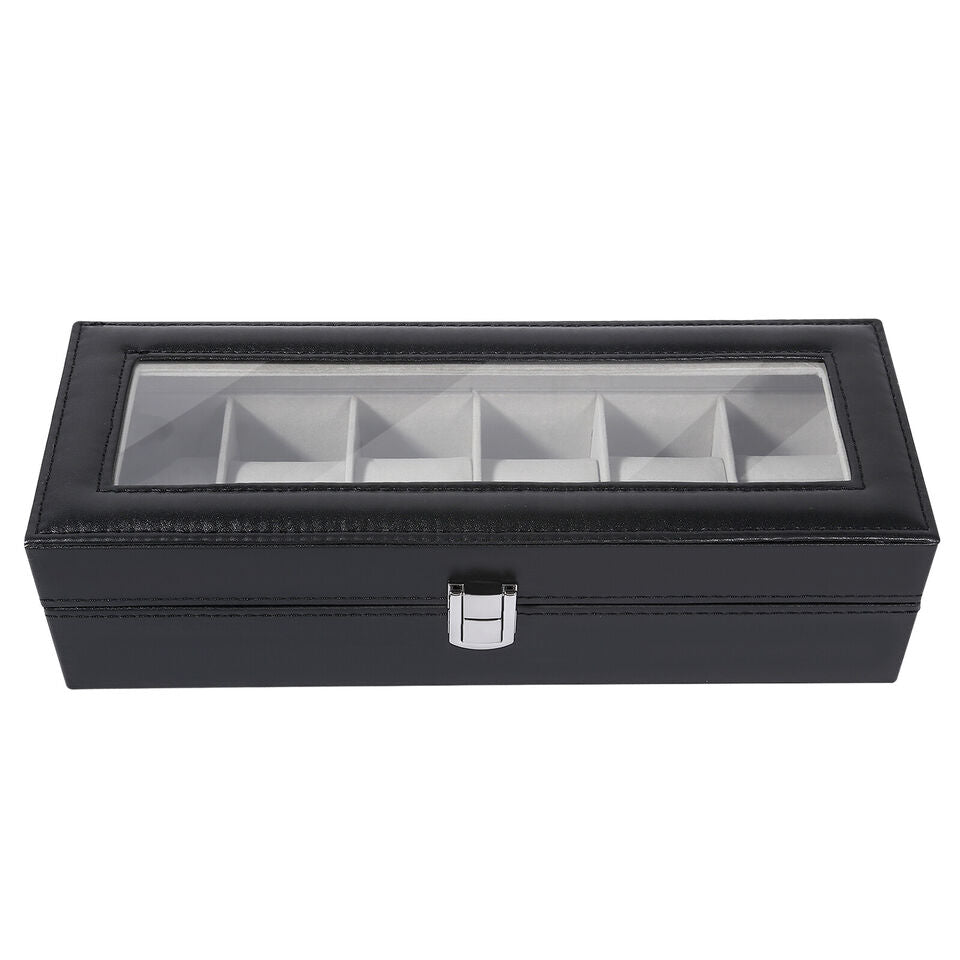 Watch box for 6 - Black and Grey