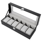Watch box for 6 - Black and Grey