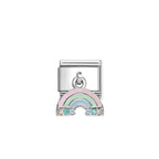 Nomination Rainbow with Coloured CZ Charm