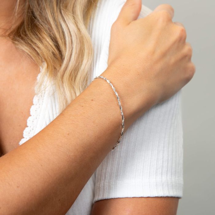 Twisted Beaded Chain Bracelet B4327