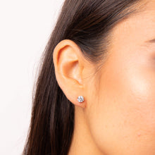 Load image into Gallery viewer, Diamonfire 0.75ct Zirconia 24ct Gold Plated Solitaire Earrings
