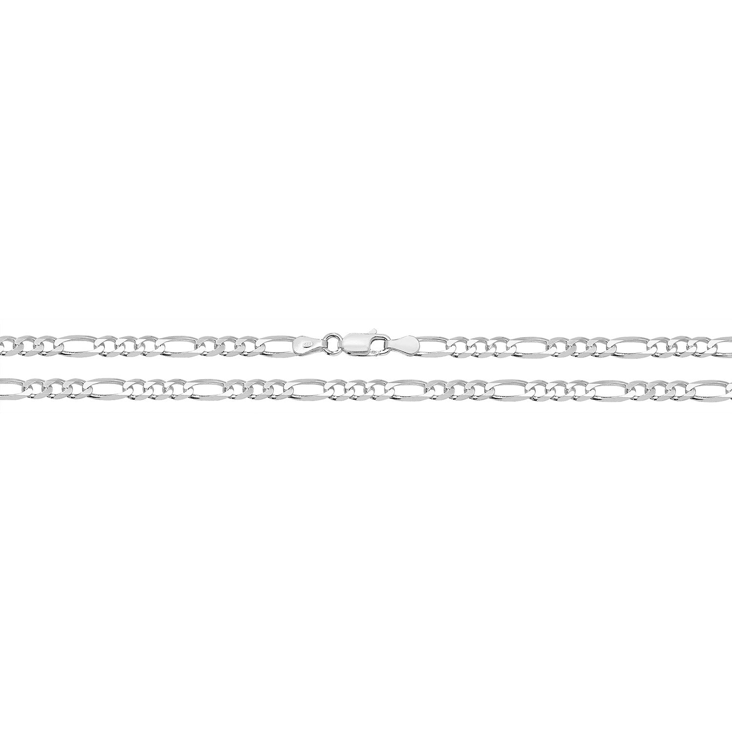 SILVER LIGHT FIGARO CHAIN