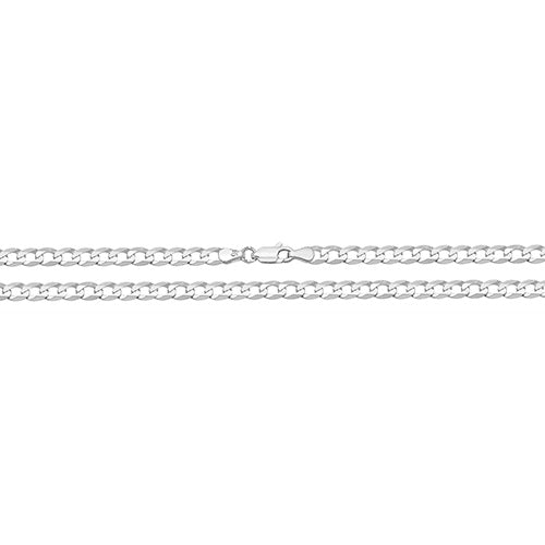 LIGHTWEIGHT SILVER CURB CHAIN