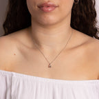 Asscher Cut Morganite Pendant with Diamond Bale in 9ct Gold