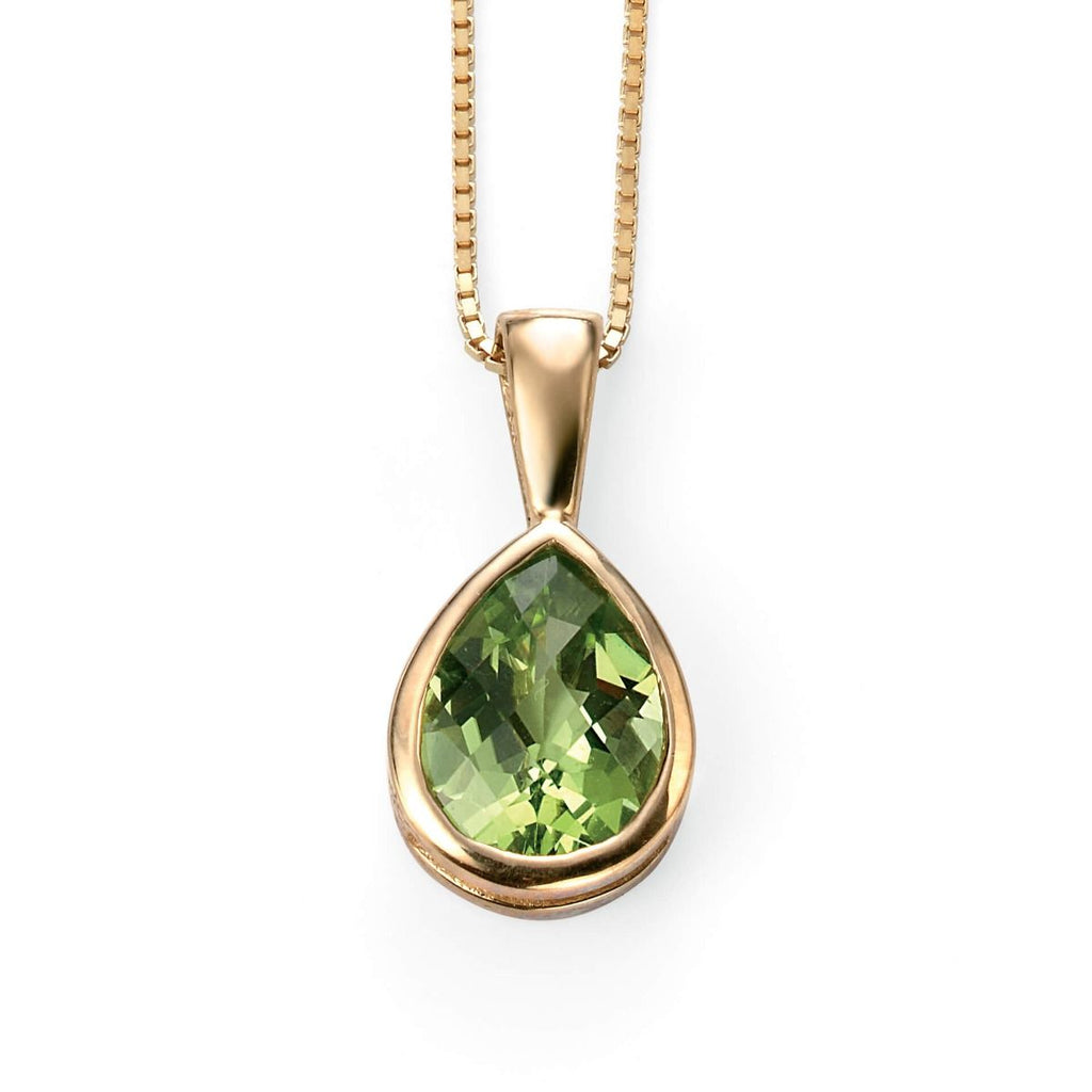 9ct Gold Peridot Pendant