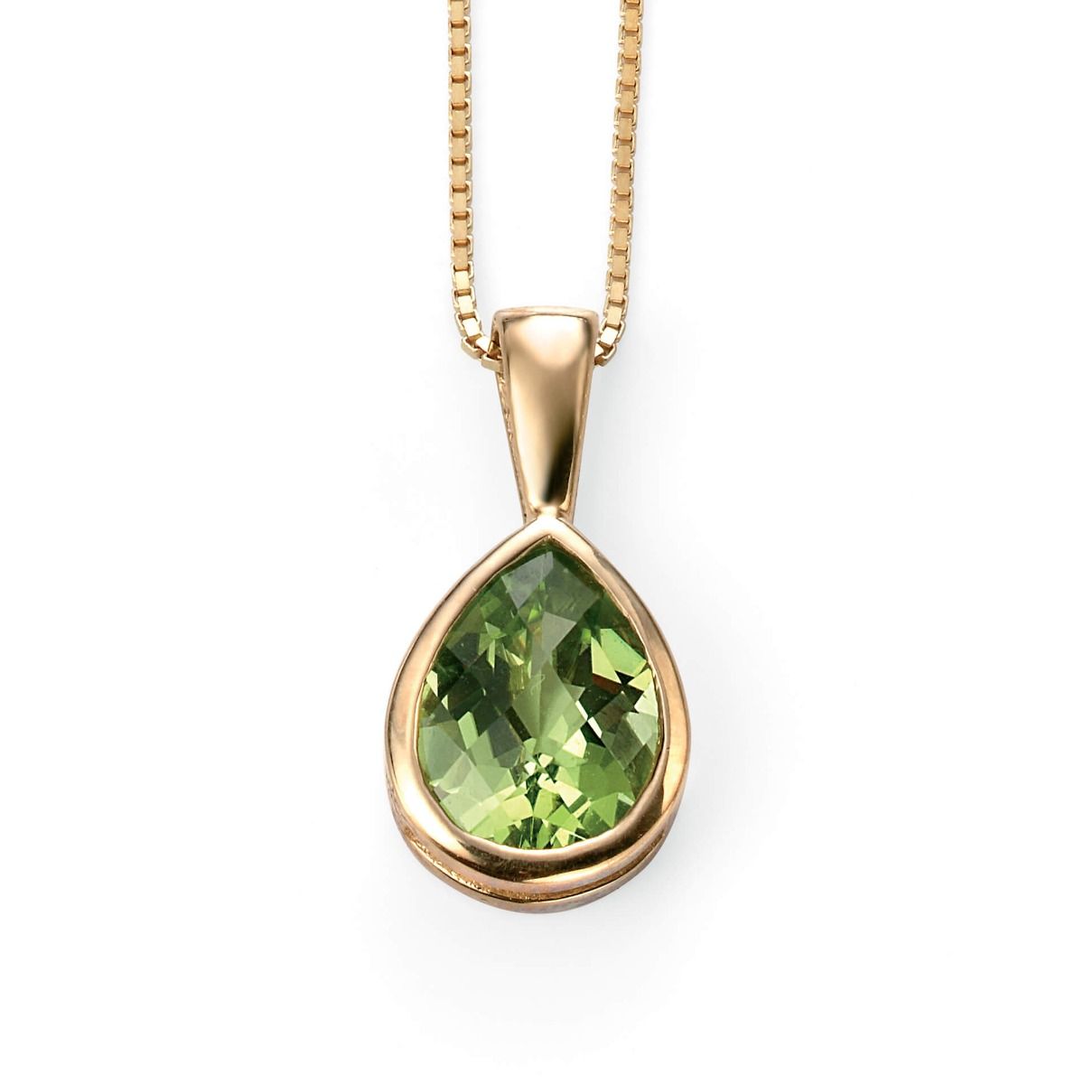 9ct Gold Peridot Pendant