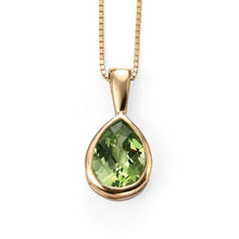 Load image into Gallery viewer, 9ct Gold Peridot Pendant
