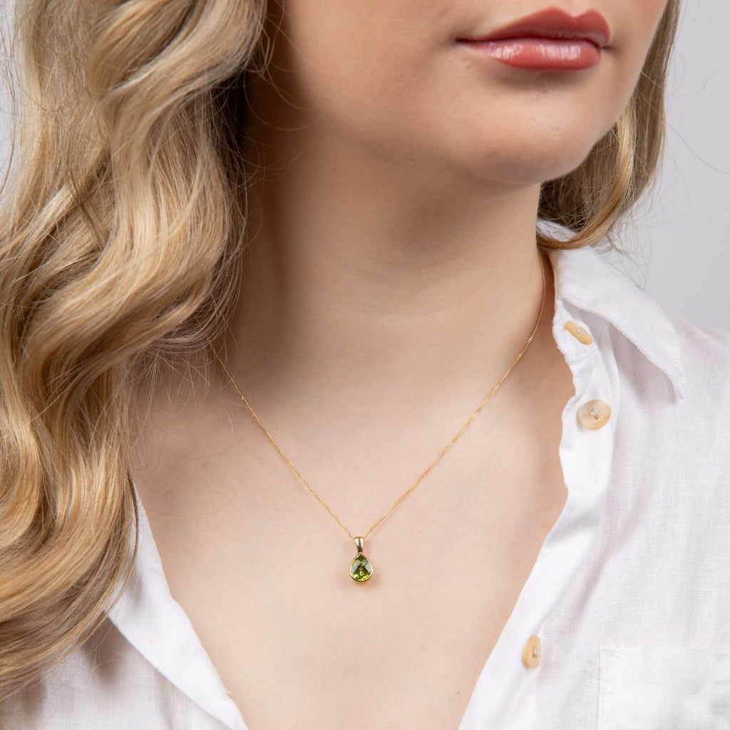 9ct Gold Peridot Pendant