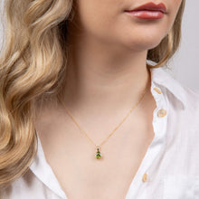 Load image into Gallery viewer, 9ct Gold Peridot Pendant
