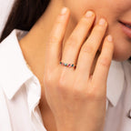 Amalfi Three Colour Twist Ring in 9ct Gold