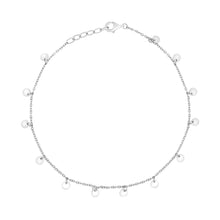 Load image into Gallery viewer, Silver Mini Disc Anklet Chain
