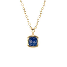 Load image into Gallery viewer, Semi-Precious Birthstone Necklace with Diamond Tag
