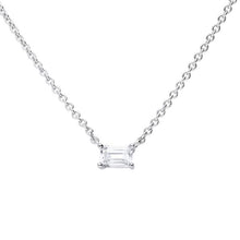 Load image into Gallery viewer, Diamonfire Floating Baguette Zirconia Necklace N4552
