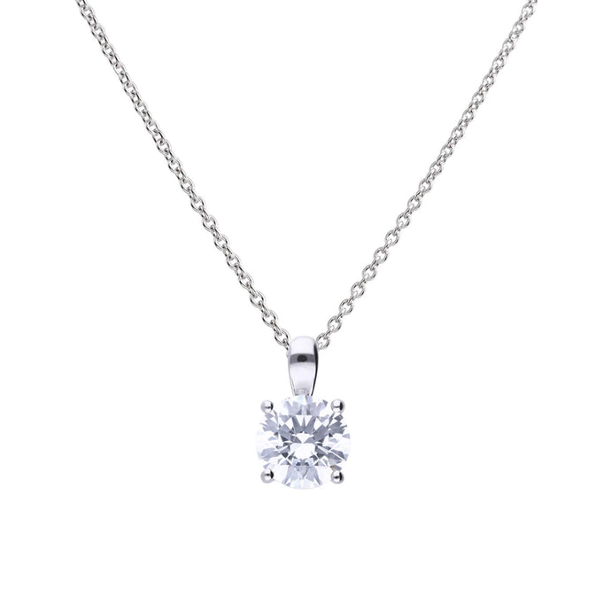 Diamonfire Four Claw 2ct Pendant With l Zirconia P4920