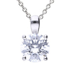 Diamonfire Four Claw 2ct Pendant With l Zirconia P4920