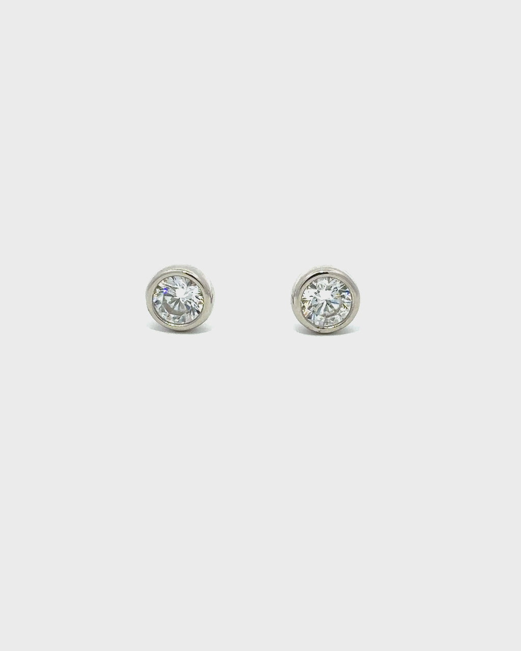 Rubover 5mm Round Earrings