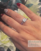 Platinum 2.29tct Princess Cut LAB Diamond Ring - GIA CERTIFIED